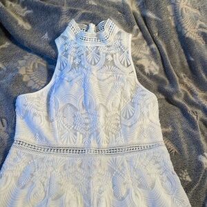 all white lace romper